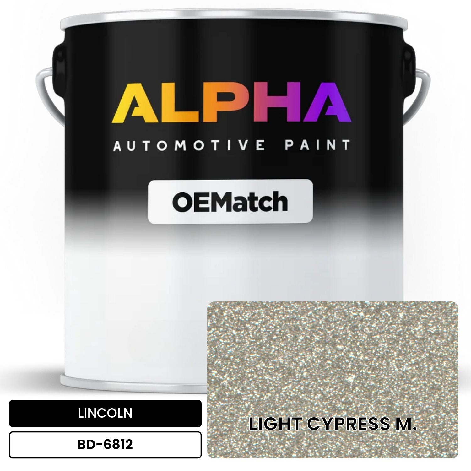 LINCOLN LIGHT CYPRESS M. BD-6812 OEMatch Basecoat