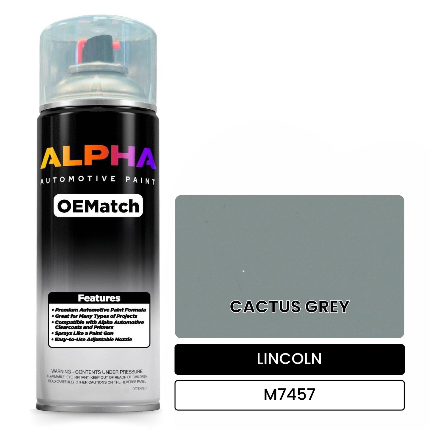 LINCOLN CACTUS GREY M7457 OEMatch Spraycan