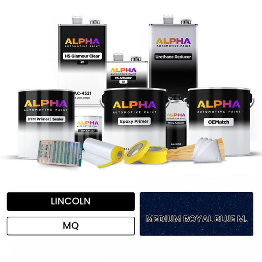 LINCOLN MEDIUM ROYAL BLUE M. MQ OEMatch Vehicle Paint Kit