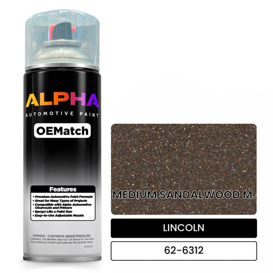 LINCOLN MEDIUM SANDALWOOD M. 62-6312 OEMatch Spraycan