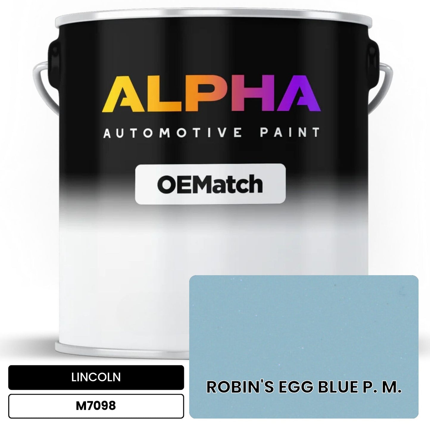 LINCOLN ROBIN'S EGG BLUE P. M. M7098 OEMatch Basecoat