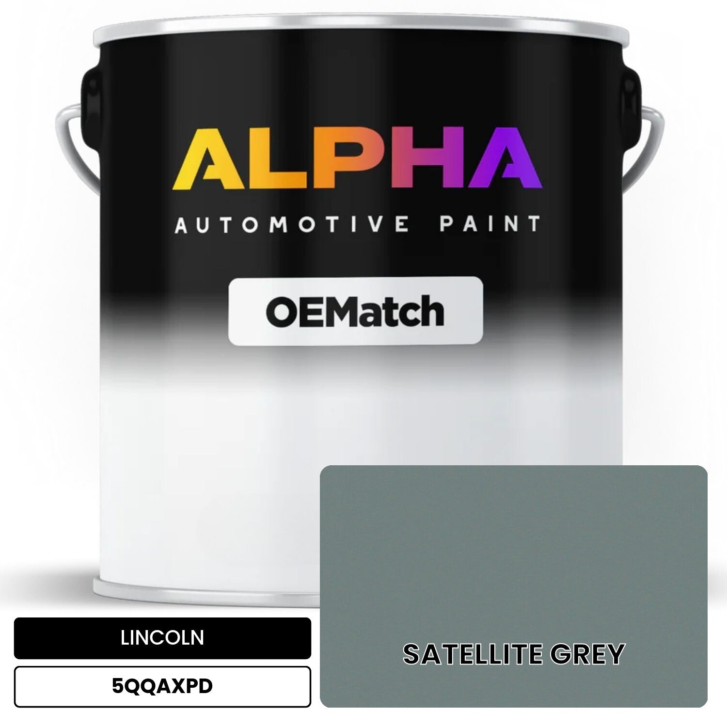 LINCOLN SATELLITE GREY 5QQAXPD OEMatch Basecoat