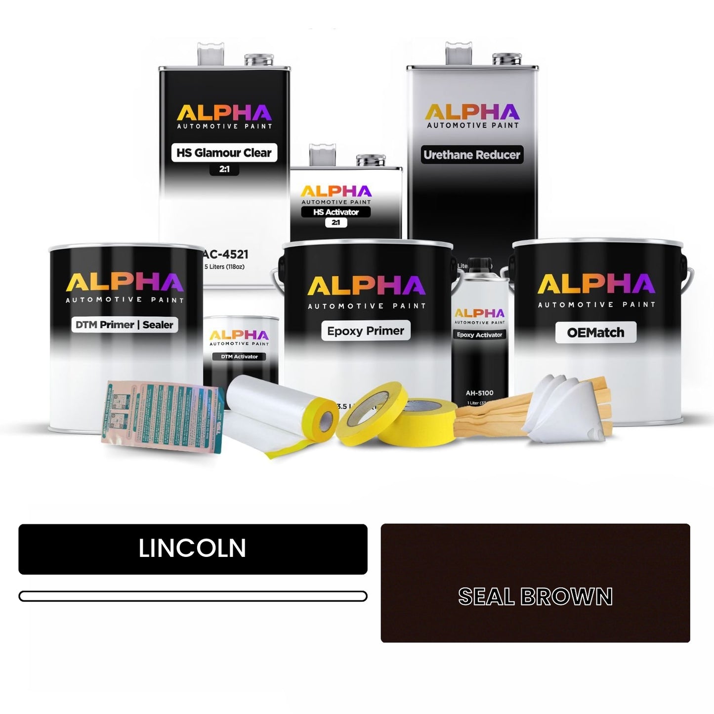 LINCOLN SEAL BROWN   OEMatch Vehicle Paint Kit