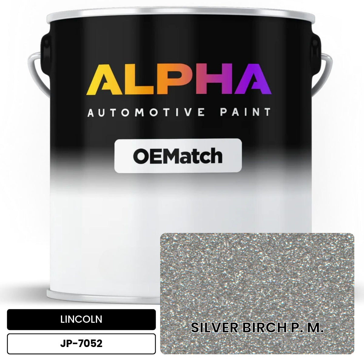 LINCOLN SILVER BIRCH P. M. JP-7052 OEMatch Basecoat