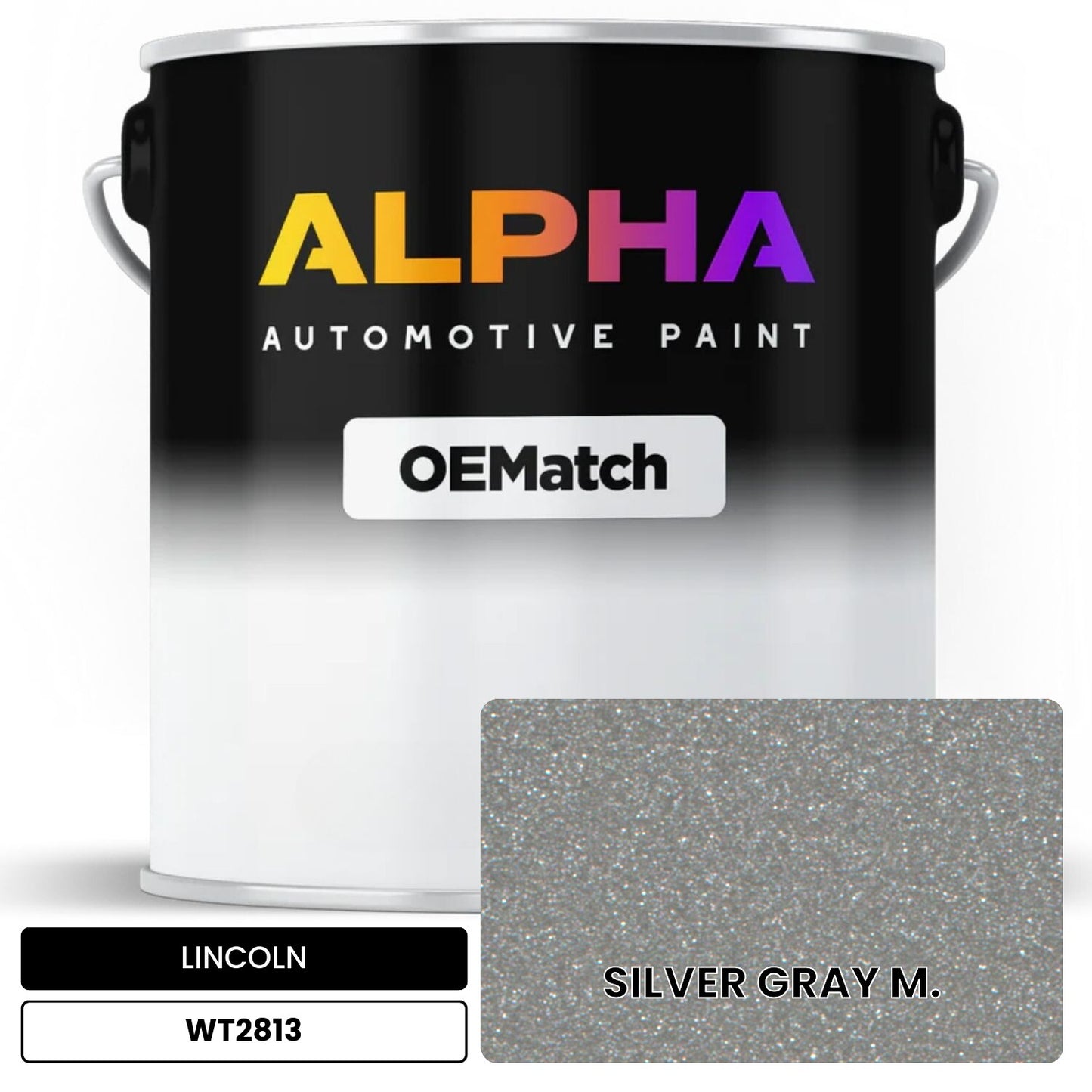 LINCOLN SILVER GRAY M. WT2813 OEMatch Basecoat