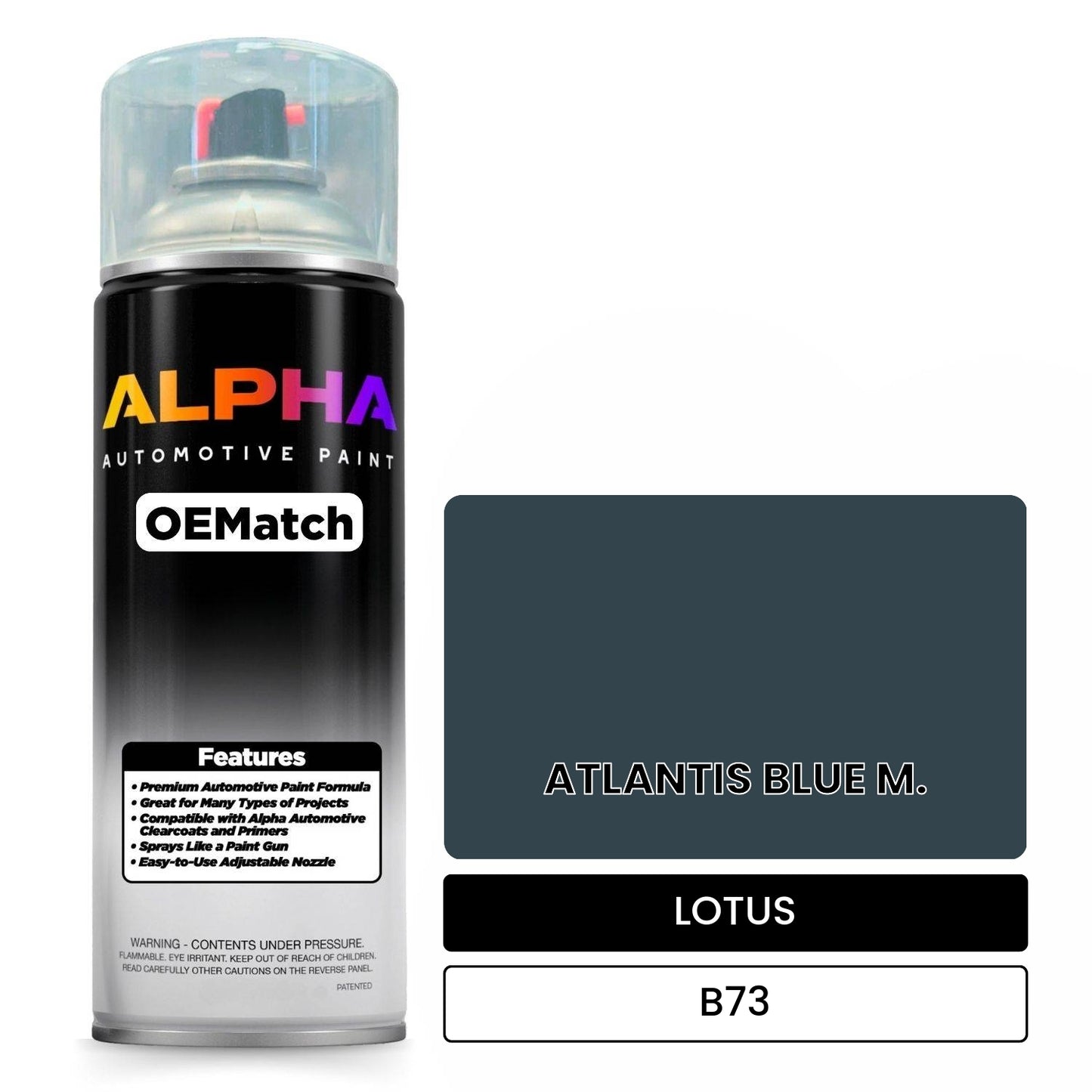 LOTUS ATLANTIS BLUE M. B73 OEMatch Spraycan