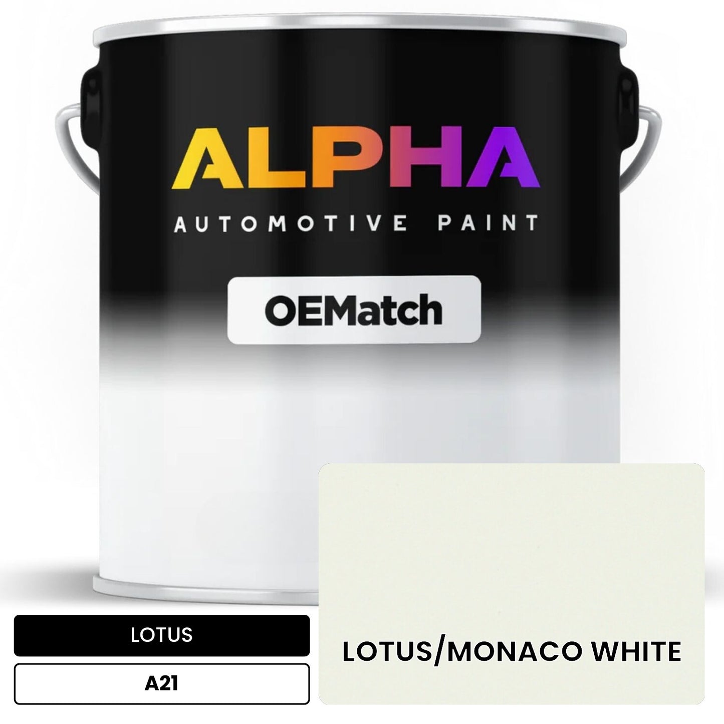 LOTUS LOTUS/MONACO WHITE A21 OEMatch Basecoat