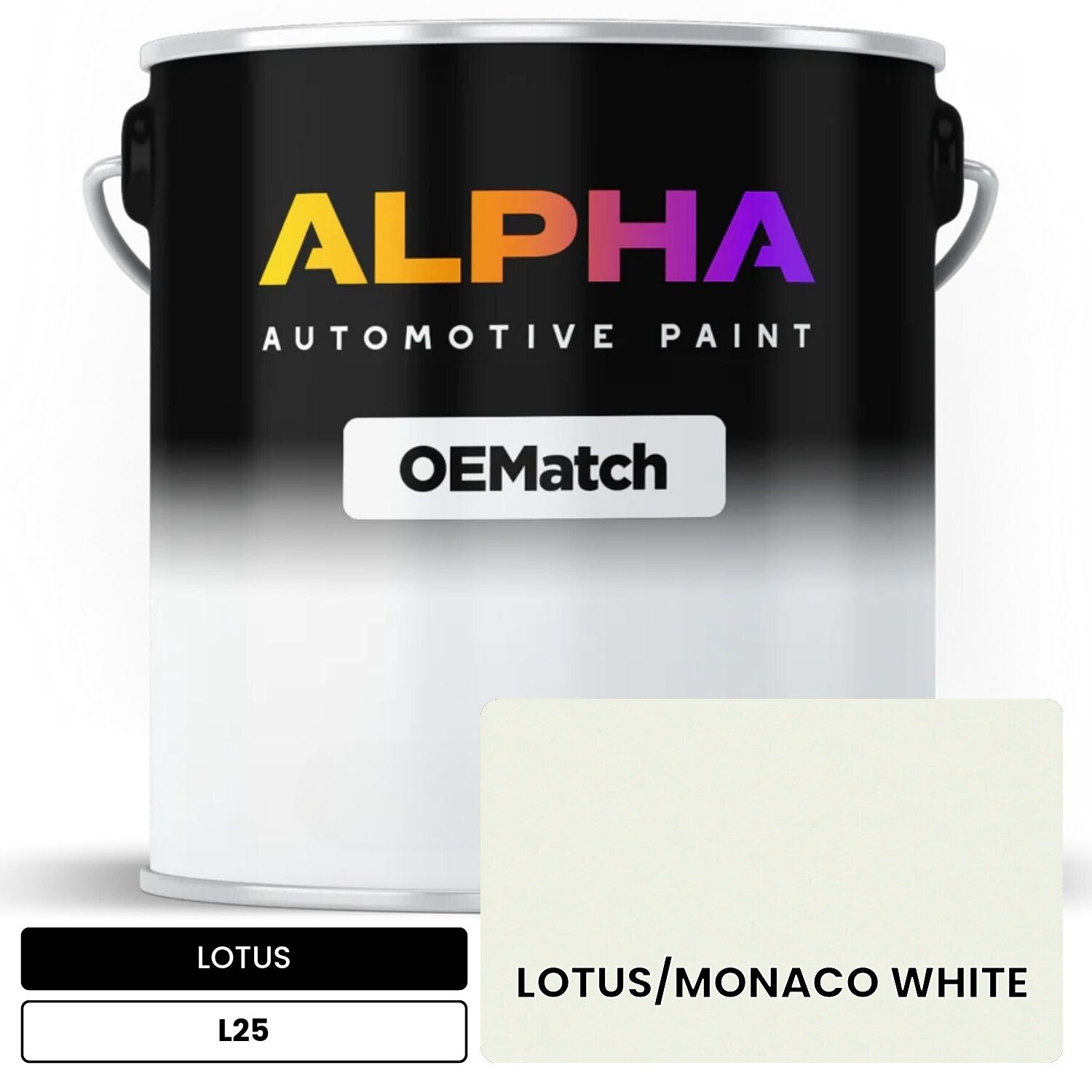LOTUS LOTUS/MONACO WHITE L25 OEMatch Basecoat