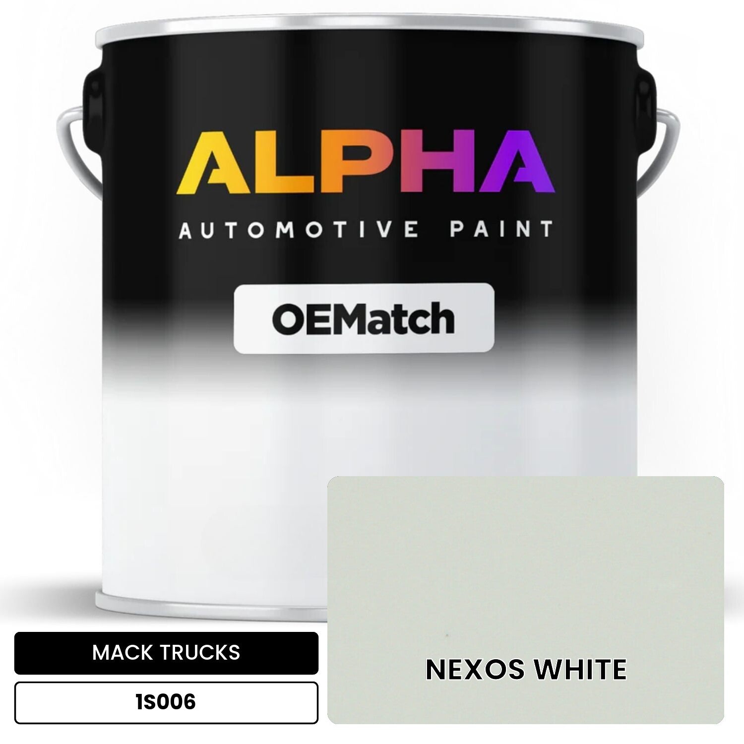 MACK TRUCKS NEXOS WHITE 1S006 OEMatch Basecoat