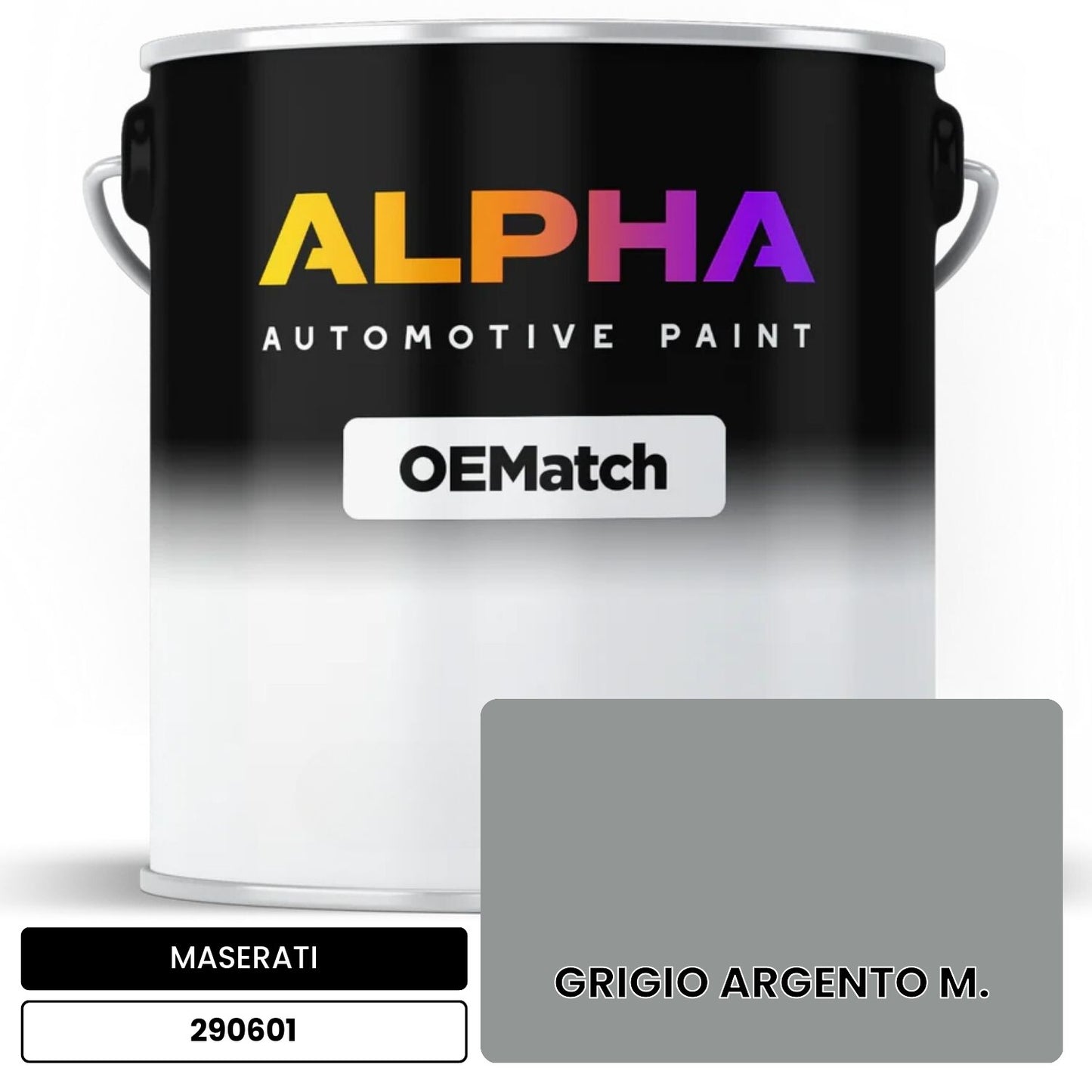 MASERATI GRIGIO ARGENTO M. 290601 OEMatch Basecoat