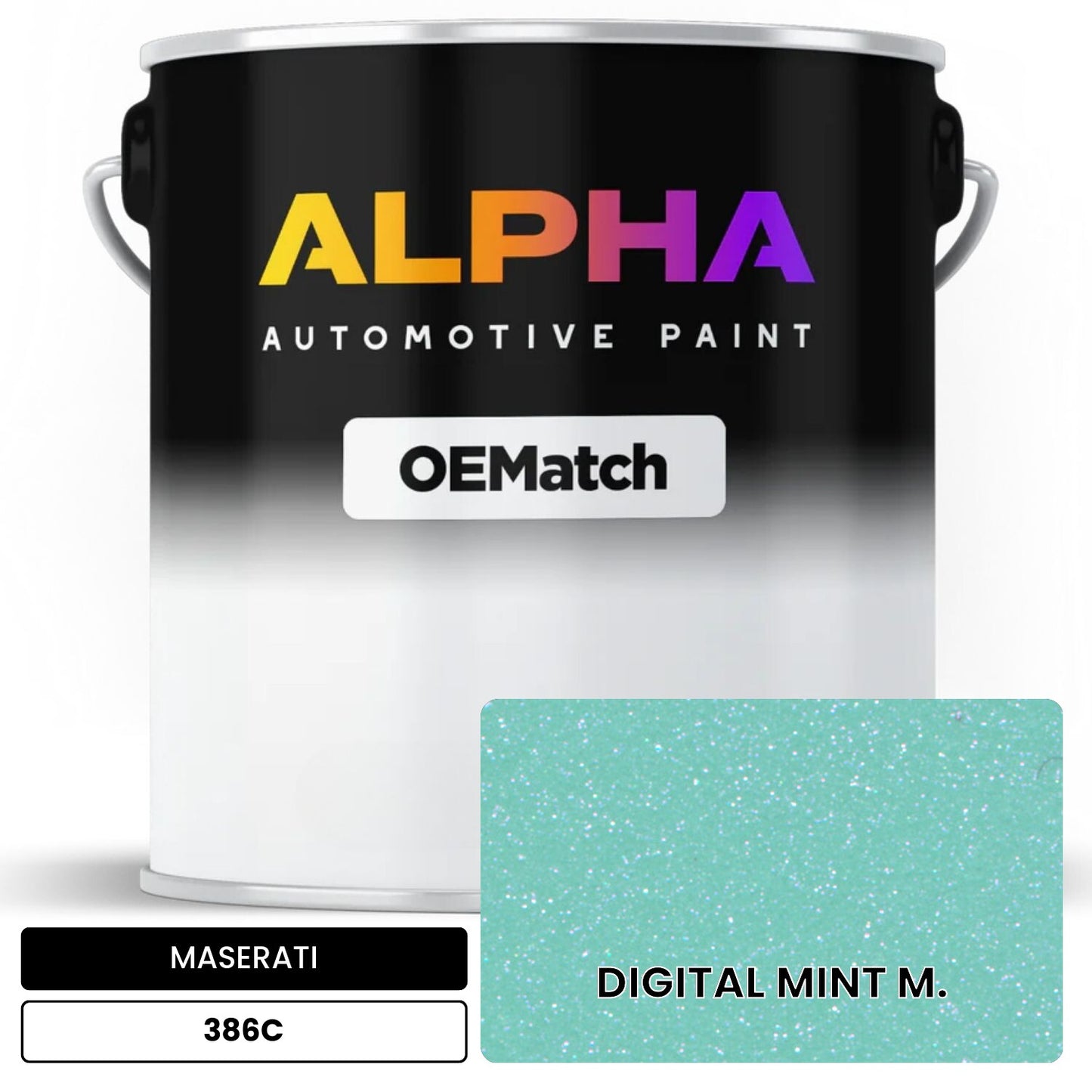 MASERATI DIGITAL MINT M. 386C OEMatch Basecoat