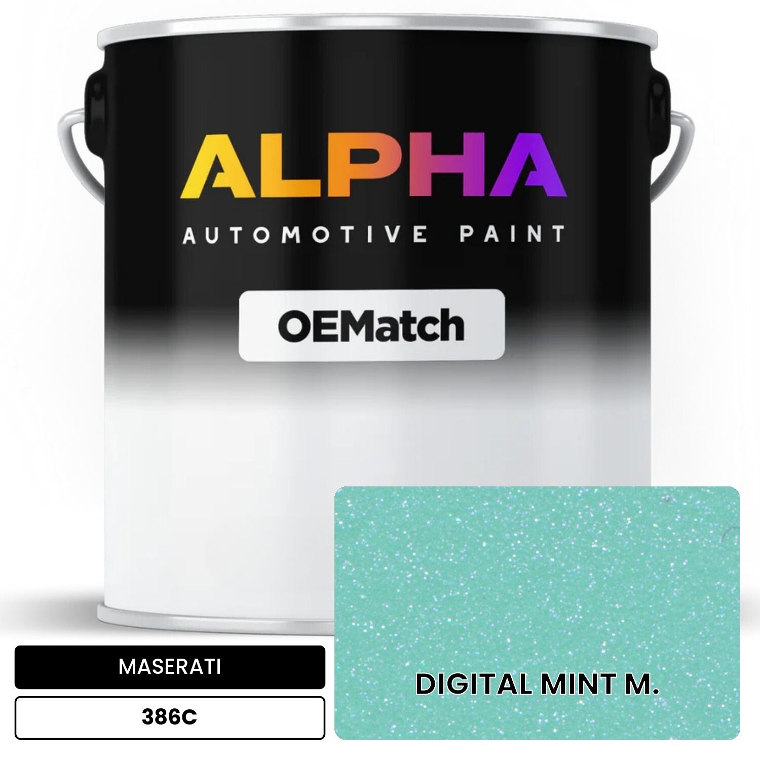 MASERATI DIGITAL MINT M. 386C OEMatch Basecoat