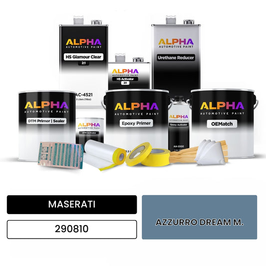 MASERATI AZZURRO DREAM M. 290810 OEMatch Vehicle Paint Kit