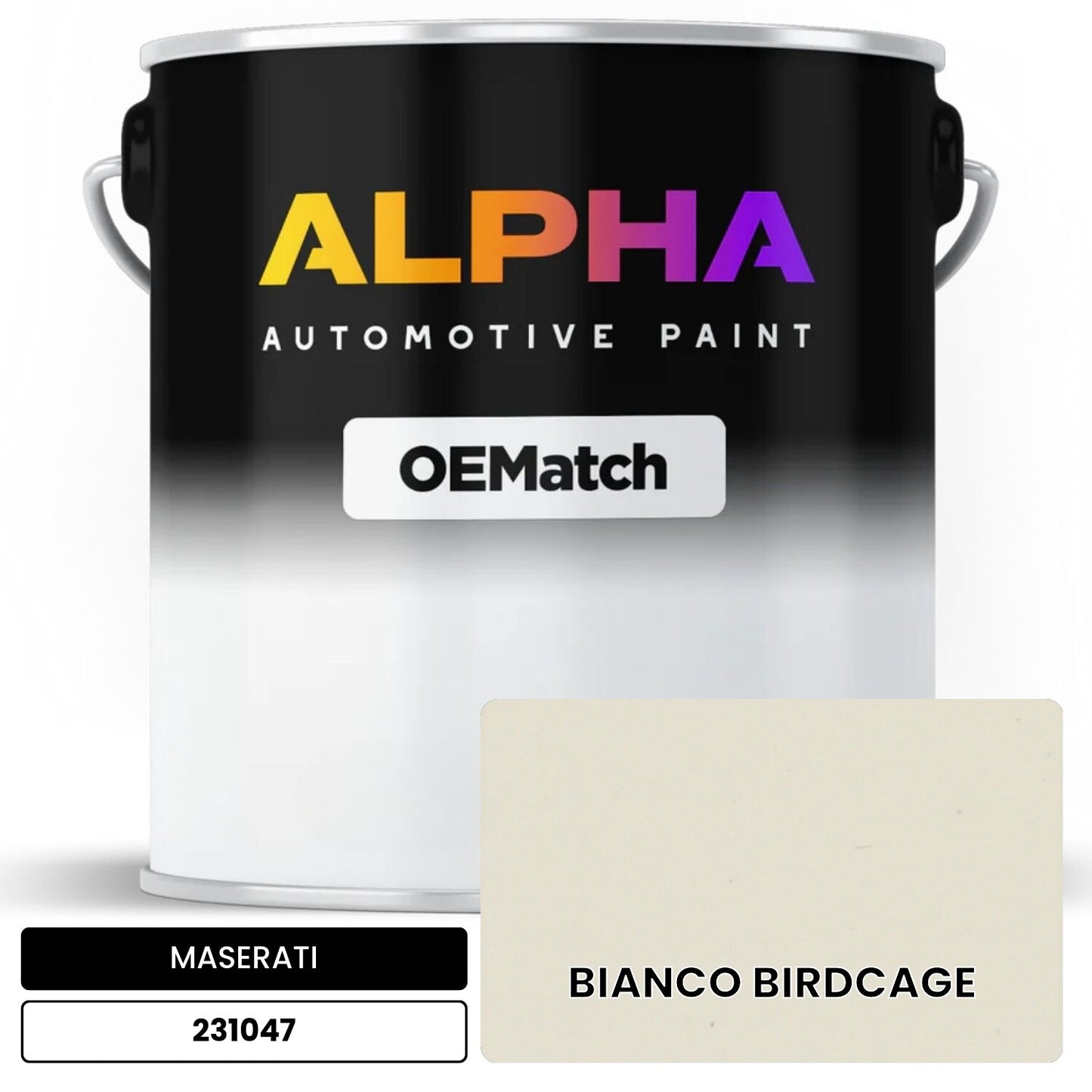 MASERATI BIANCO BIRDCAGE 231047 OEMatch Basecoat