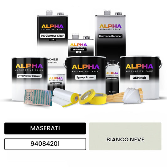 MASERATI BIANCO NEVE 94084201 OEMatch Vehicle Paint Kit