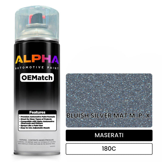 MASERATI BLUISH SILVER MAT M. P. X. 180C OEMatch Spraycan