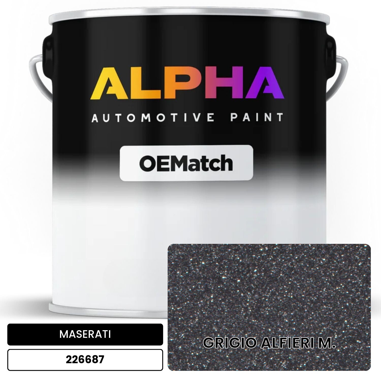 MASERATI GRIGIO ALFIERI M. 226687 OEMatch Basecoat
