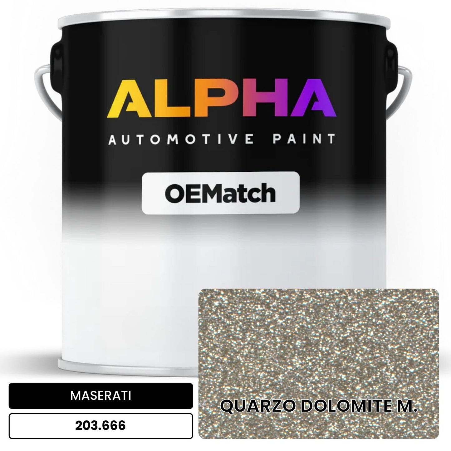 MASERATI QUARZO DOLOMITE M. 203.666 OEMatch Basecoat