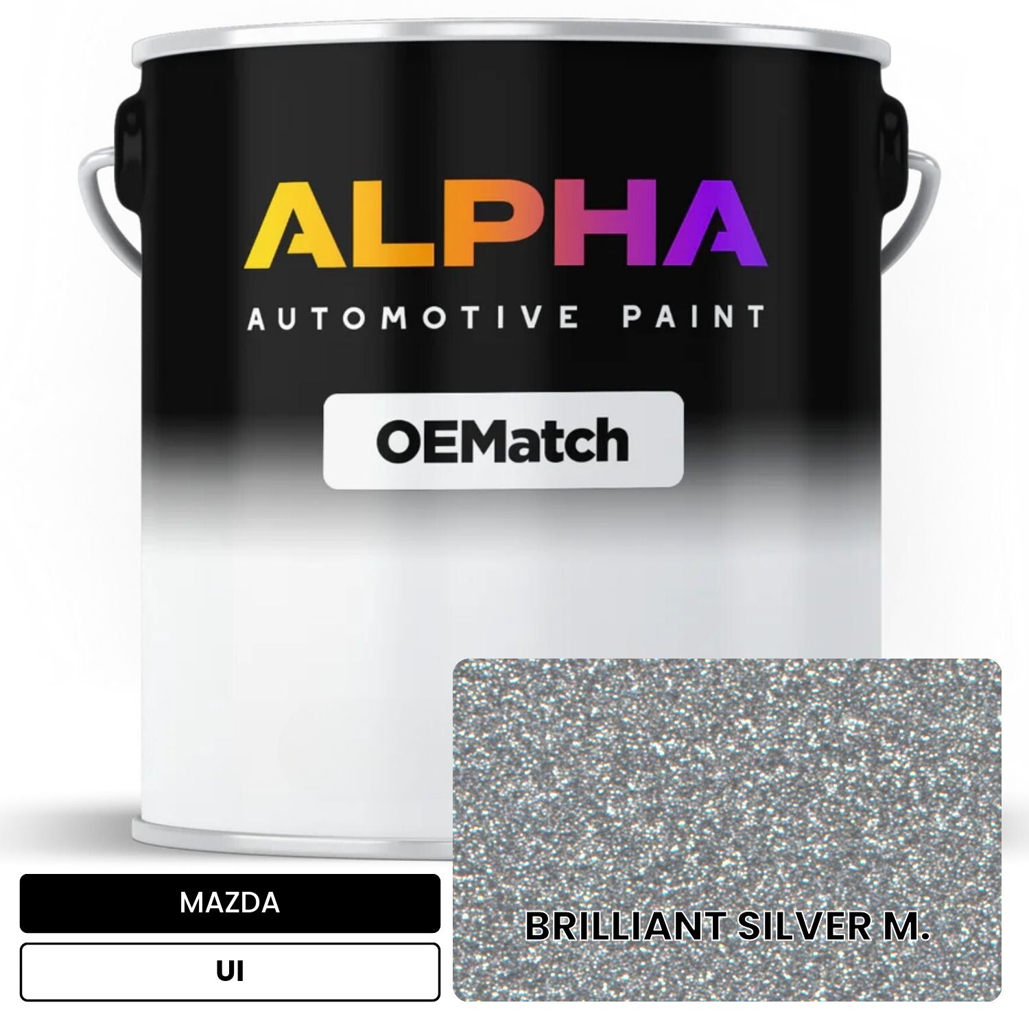 MAZDA BRILLIANT SILVER M. UI OEMatch Basecoat