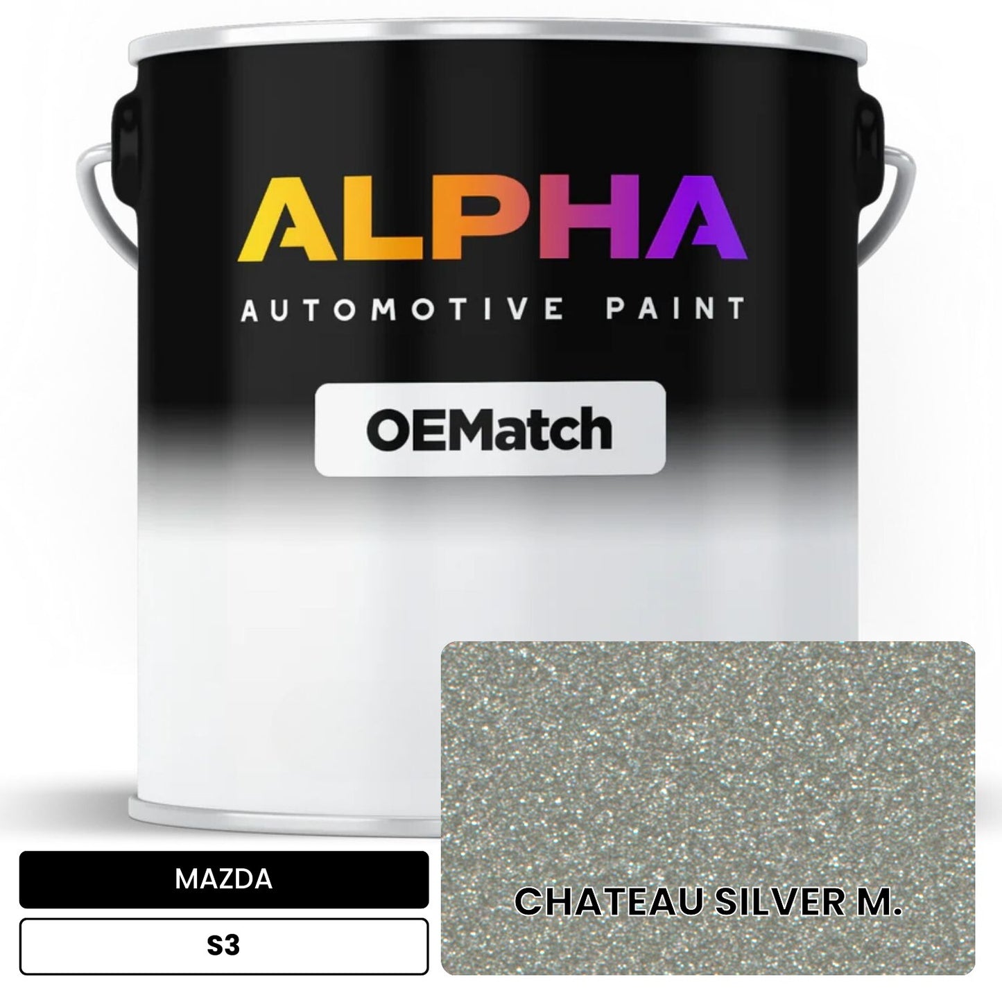 MAZDA CHATEAU SILVER M. S3 OEMatch Basecoat