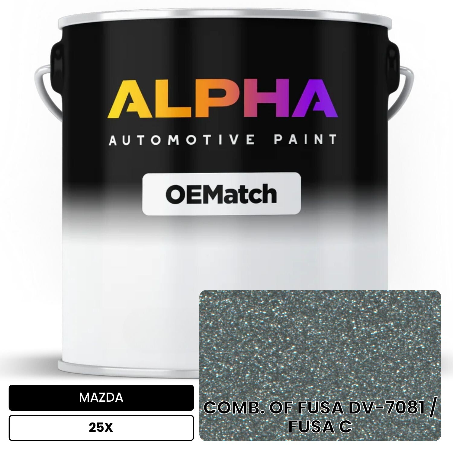MAZDA COMB. OF FUSA DV-7081 / FUSA C 25X OEMatch Basecoat