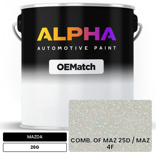 MAZDA COMB. OF MAZ 25D / MAZ 4F 26G OEMatch Basecoat