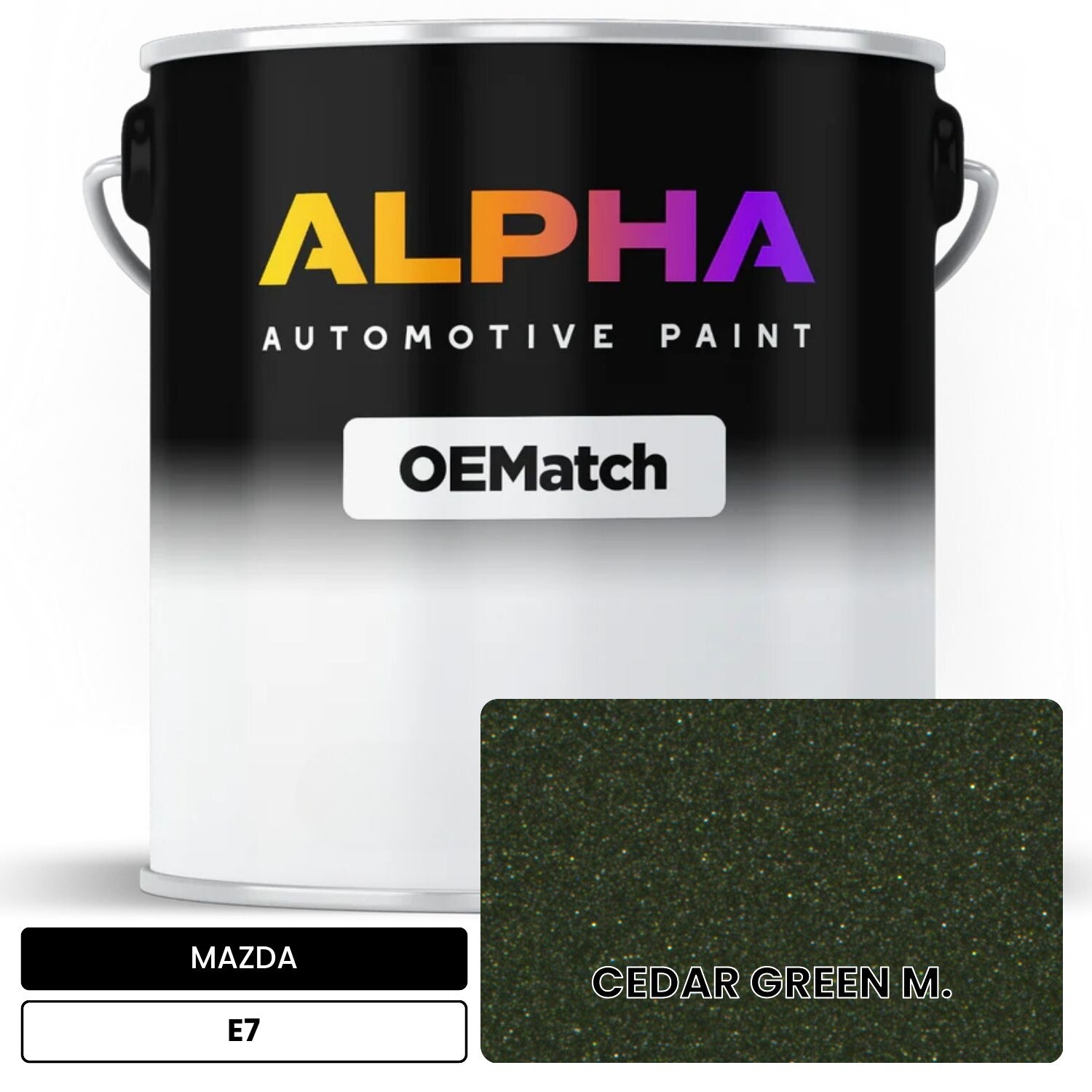 MAZDA CEDAR GREEN M. E7 OEMatch Basecoat