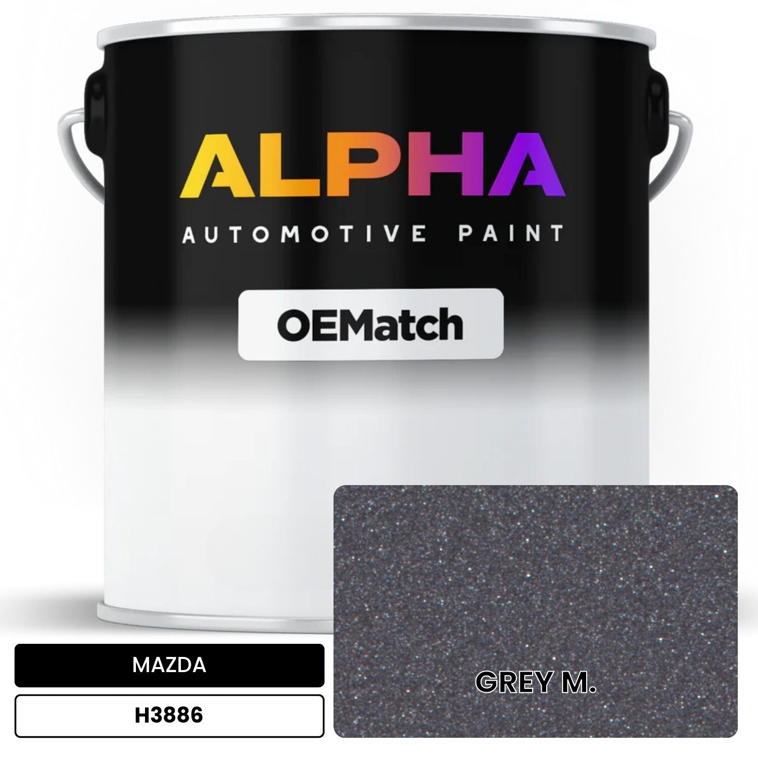 MAZDA GREY M. H3886 OEMatch Basecoat