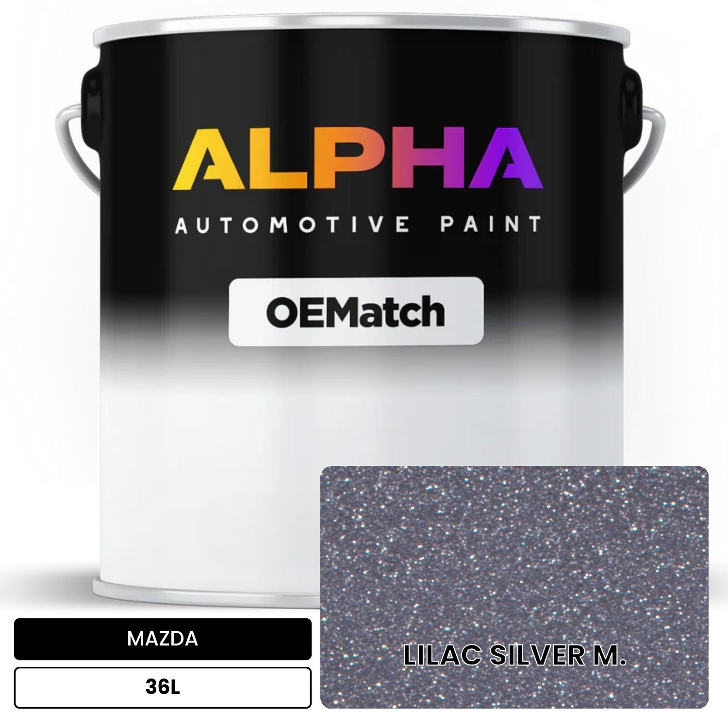 MAZDA LILAC SILVER M. 36L OEMatch Basecoat
