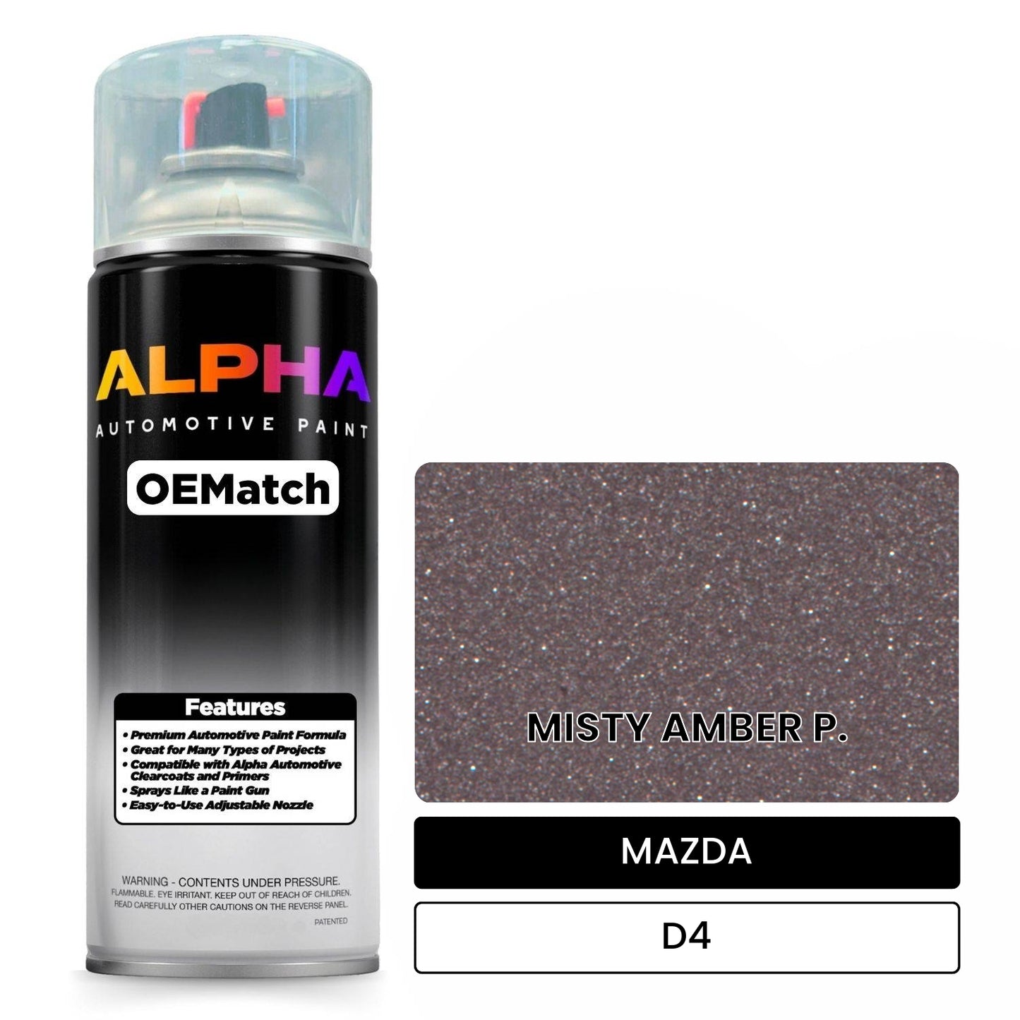 MAZDA MISTY AMBER P. D4 OEMatch Spraycan