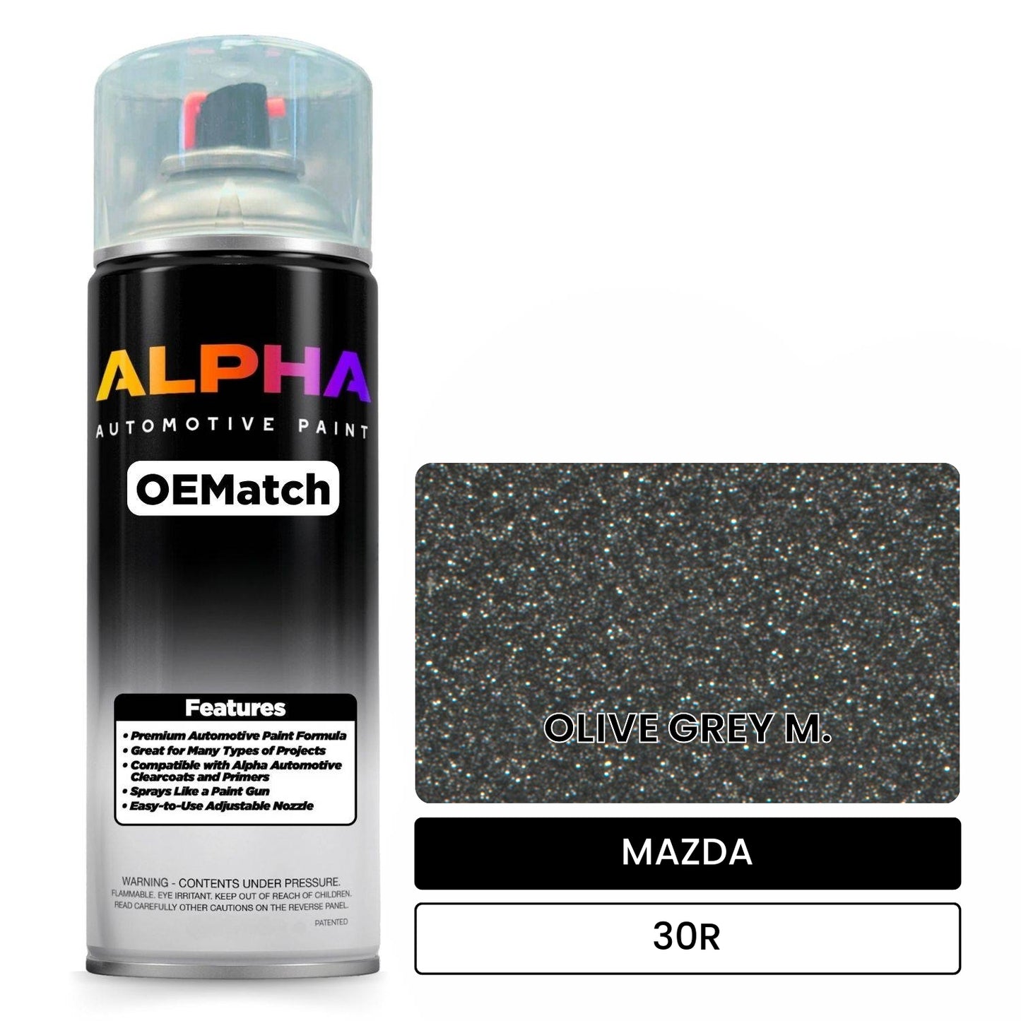 MAZDA OLIVE GREY M. 30R OEMatch Spraycan