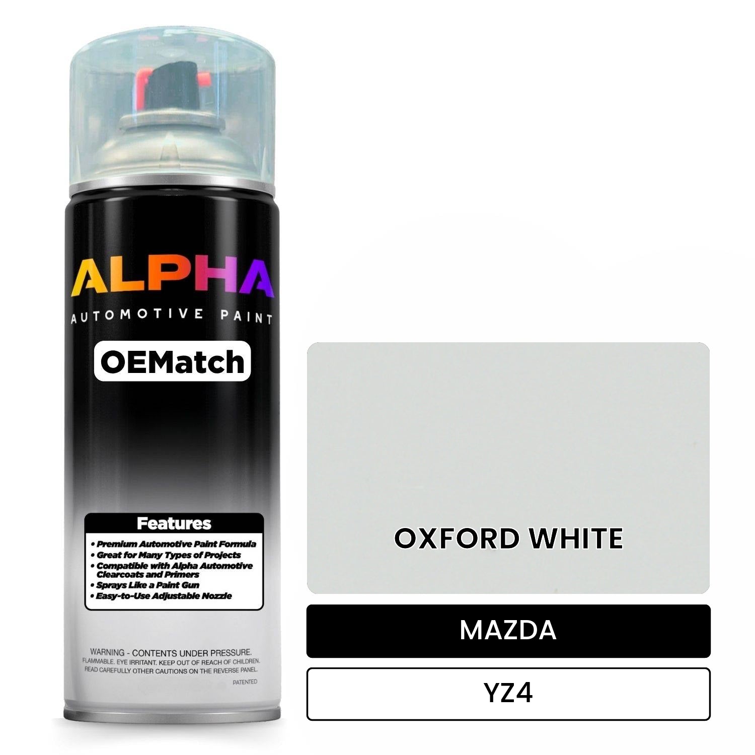 MAZDA OXFORD WHITE YZ4 OEMatch Spraycan