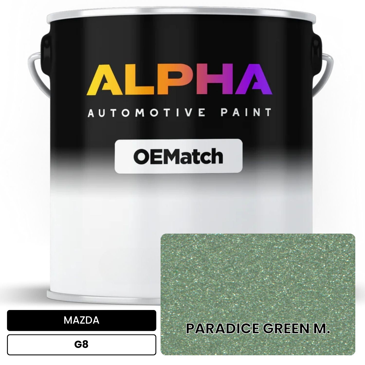 MAZDA PARADICE GREEN M. G8 OEMatch Basecoat