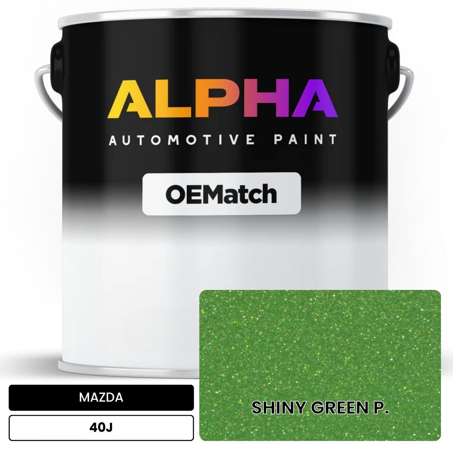 MAZDA SHINY GREEN P. 40J OEMatch Basecoat