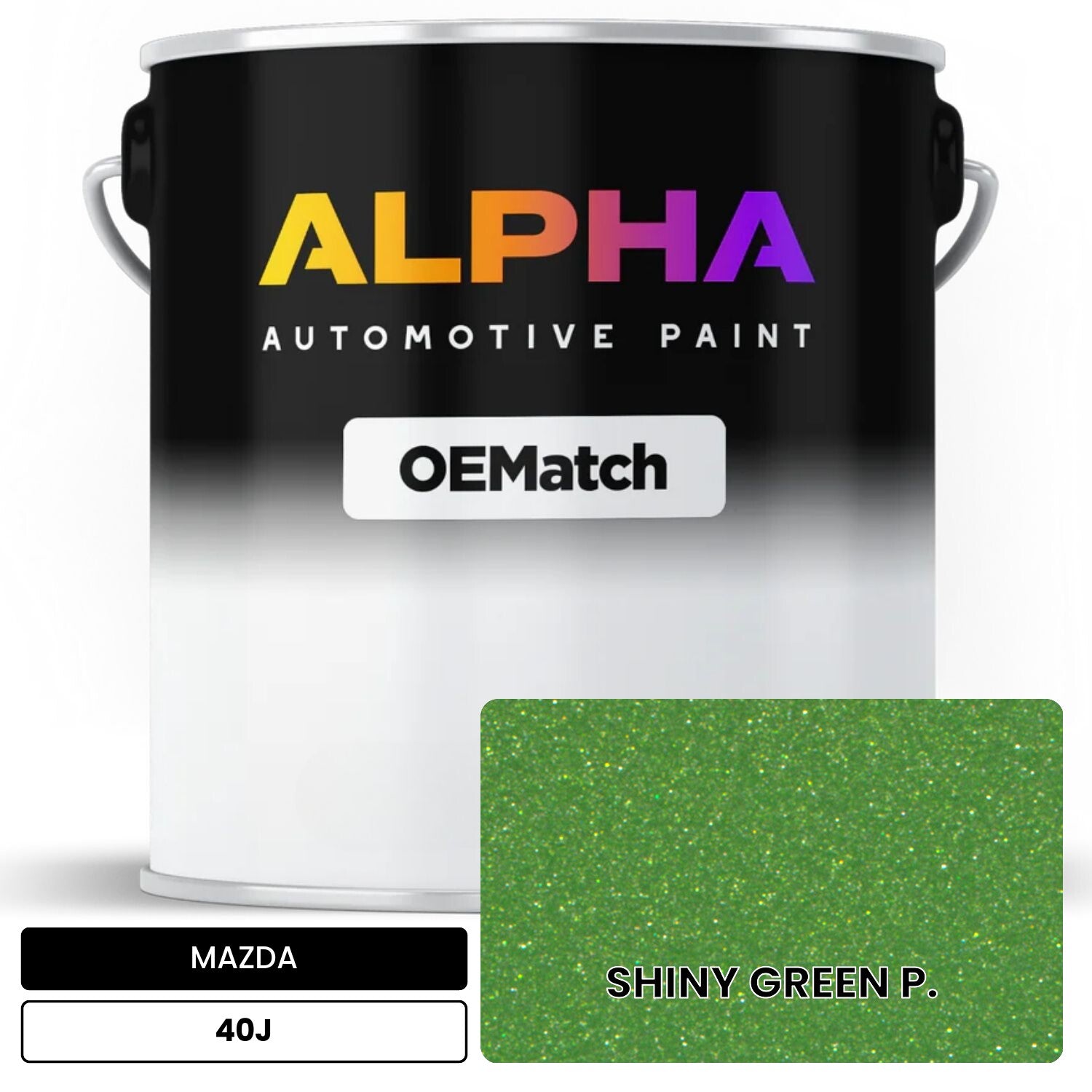 MAZDA SHINY GREEN P. 40J OEMatch Basecoat