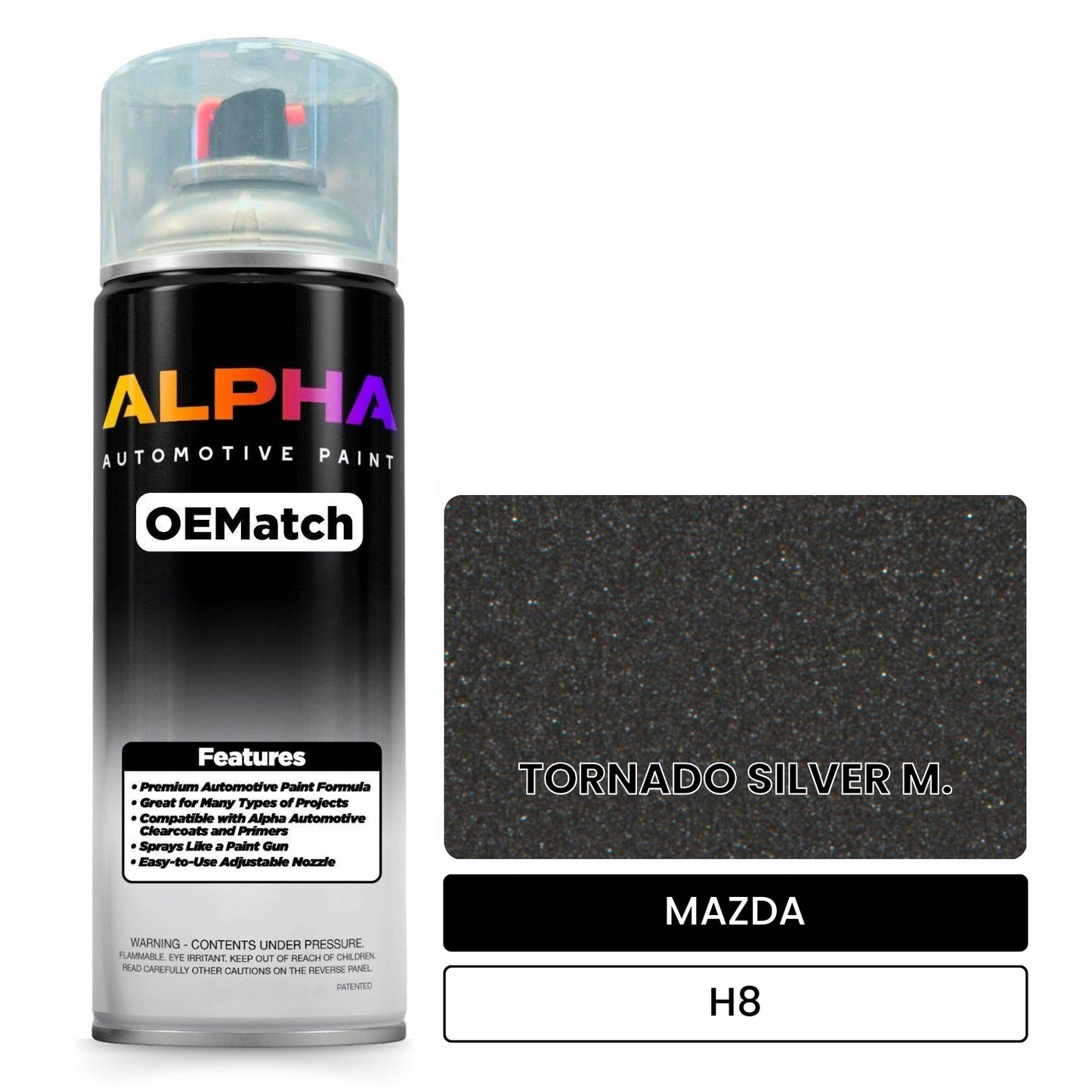 MAZDA TORNADO SILVER M. H8 OEMatch Spraycan