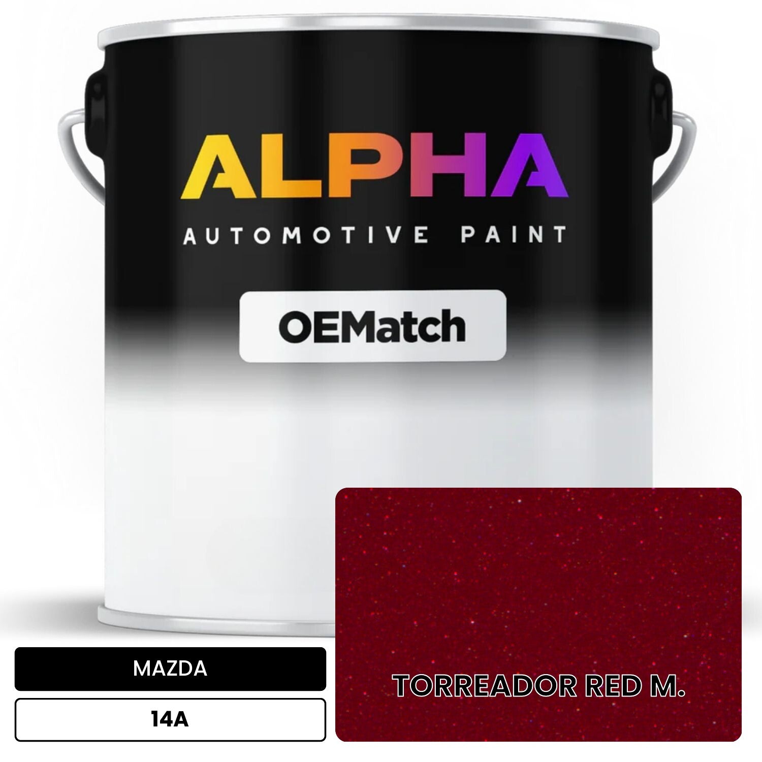 MAZDA TORREADOR RED M. 14A OEMatch Basecoat