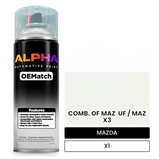 MAZDA COMB. OF MAZ  UF / MAZ  X3 X1 OEMatch Spraycan