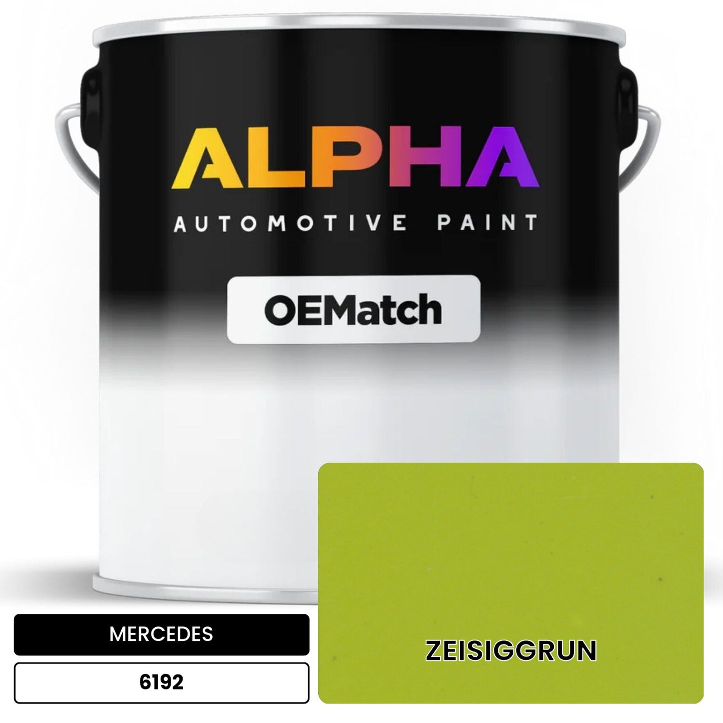 MERCEDES ZEISIGGRUN 6192 OEMatch Basecoat