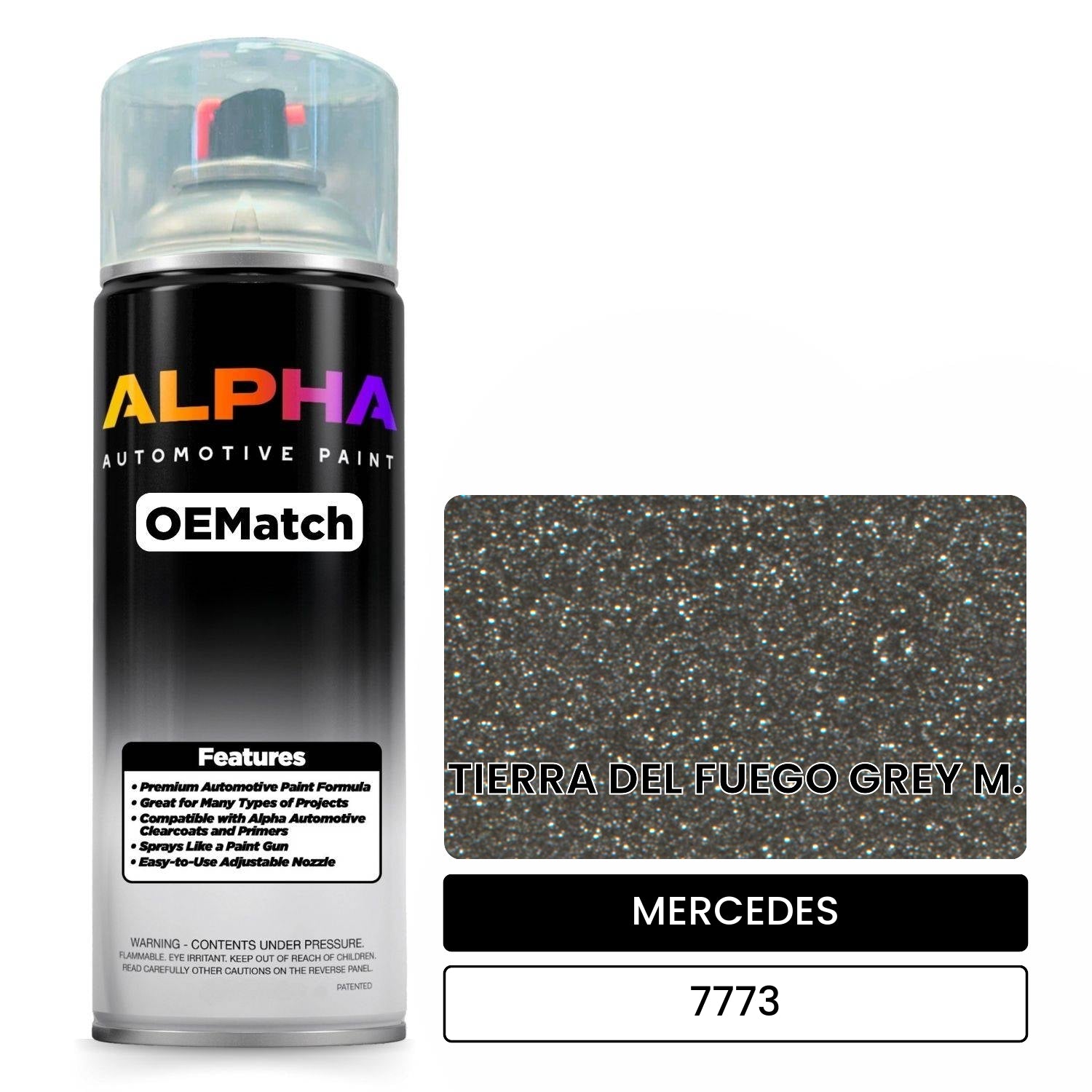 MERCEDES Tierra del Fuego Grey Metallic 7773 OEMatch Spraycan