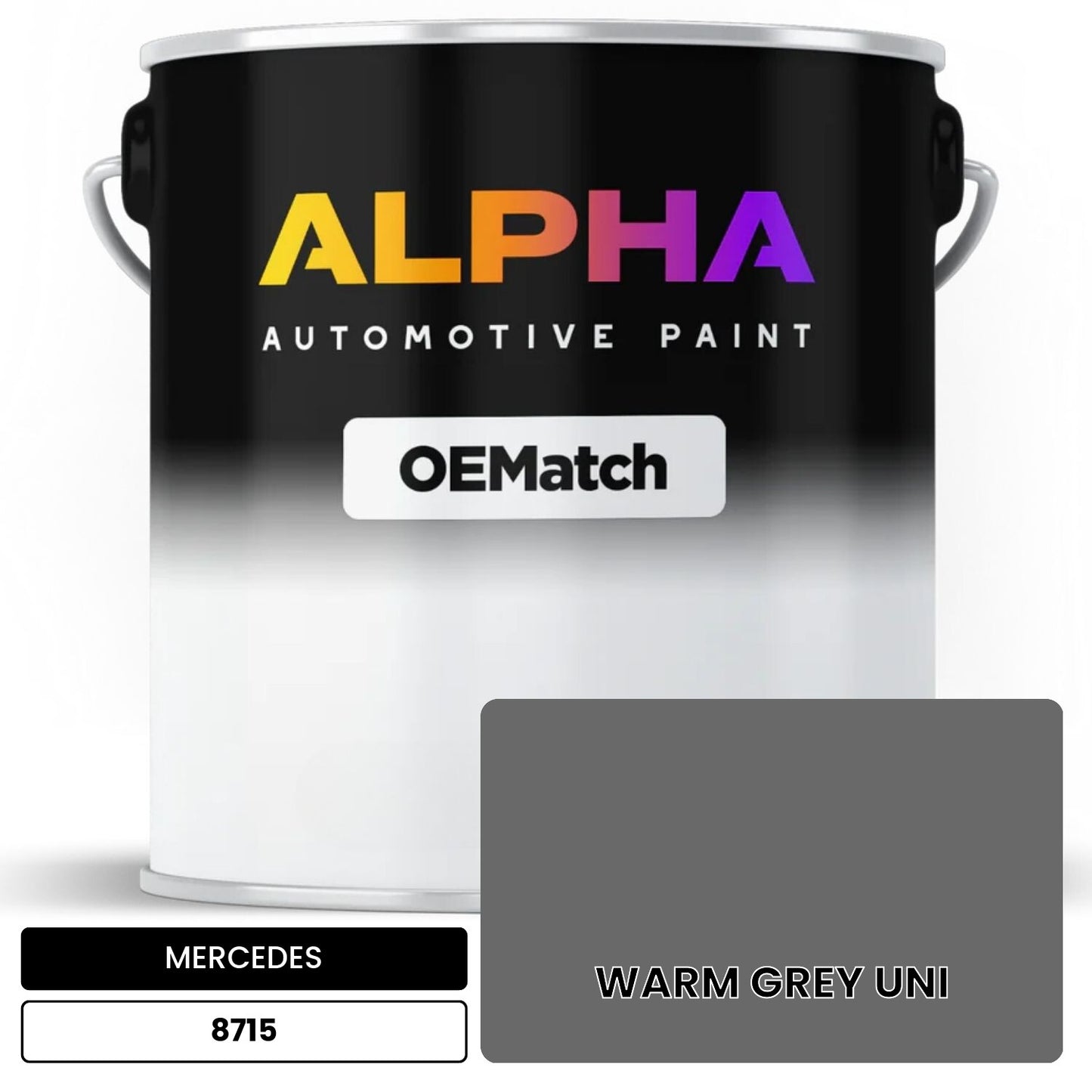 MERCEDES WARM GREY UNI 8715 OEMatch Basecoat