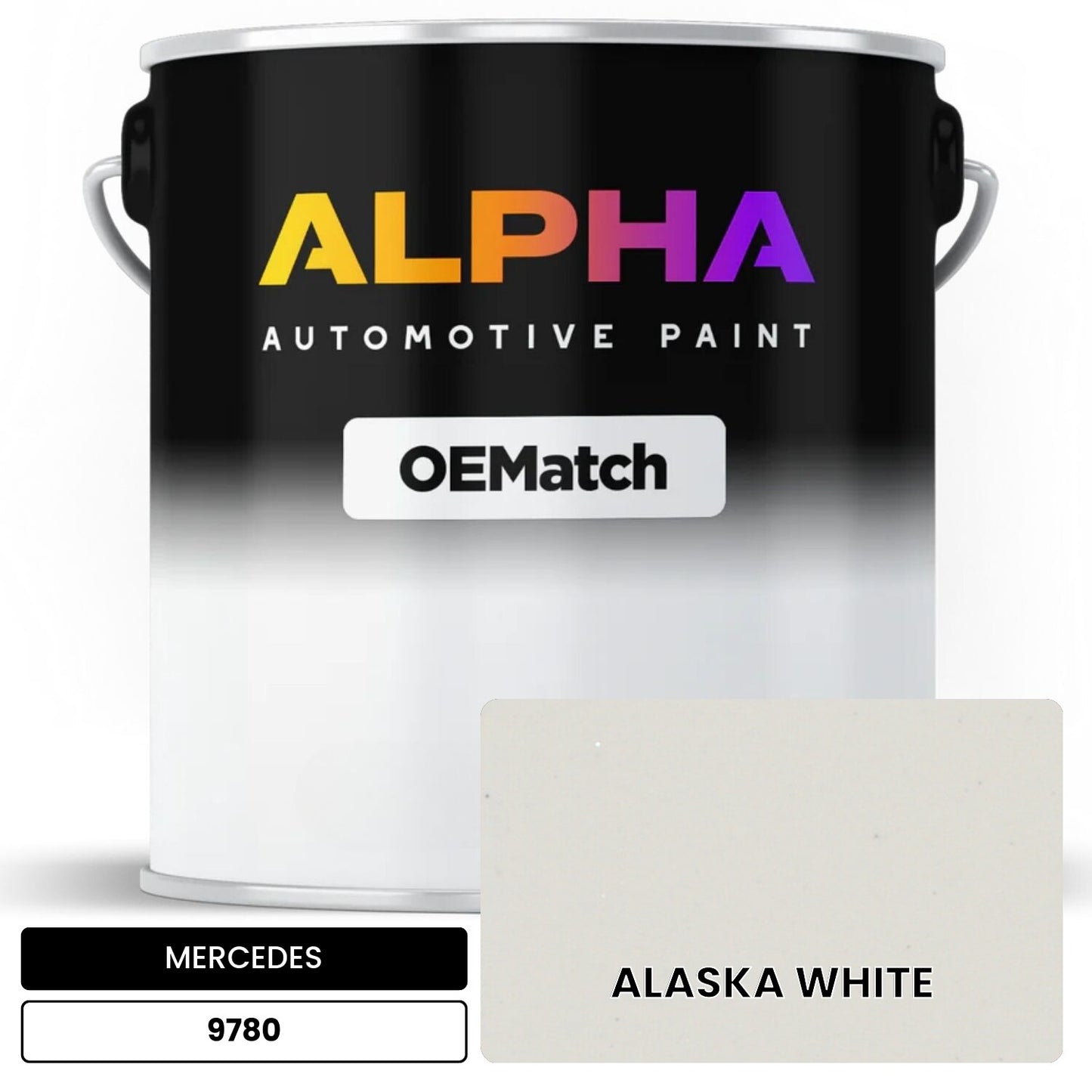 MERCEDES ALASKA WHITE 9780 OEMatch Basecoat