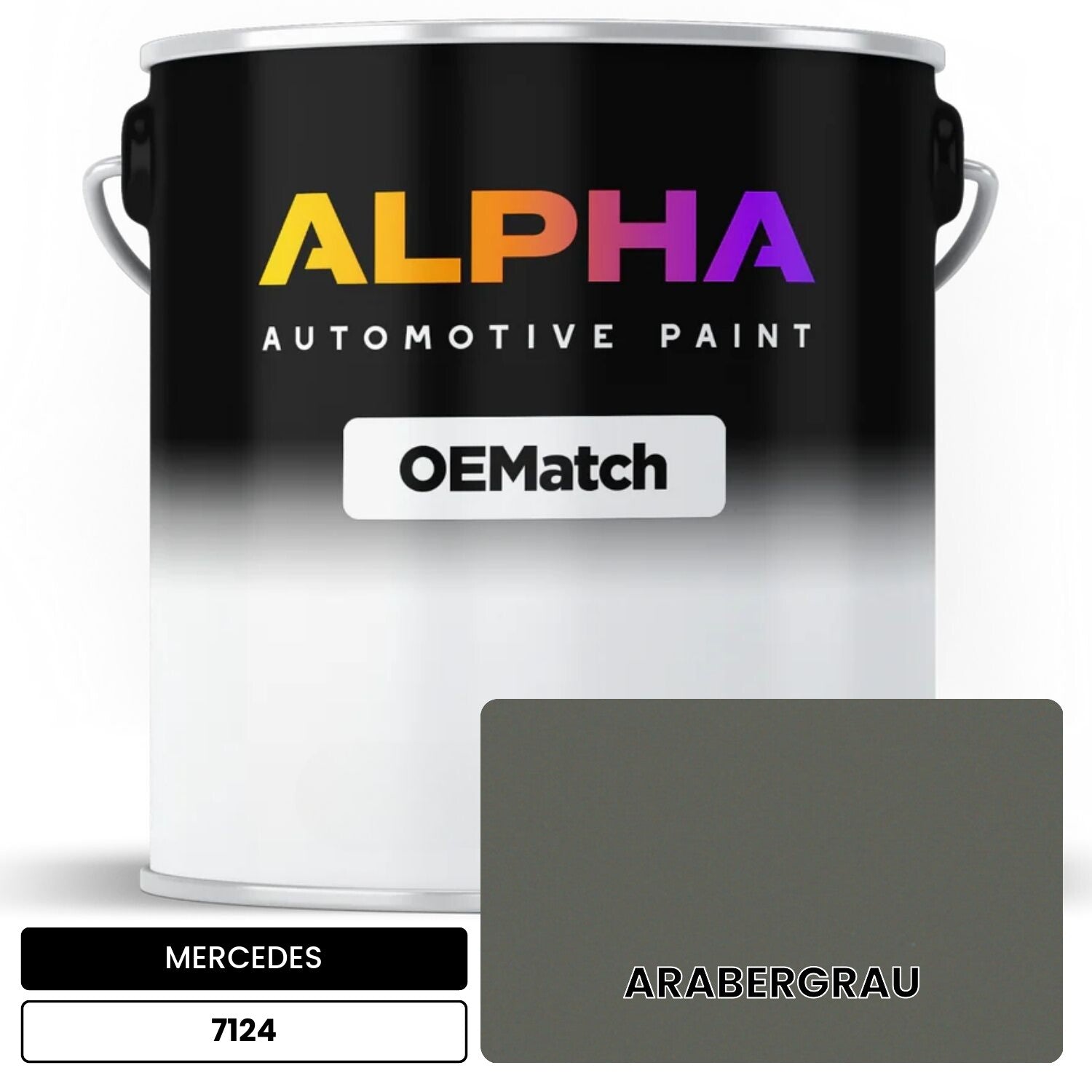 MERCEDES Arabian Gray 7124 OEMatch Basecoat