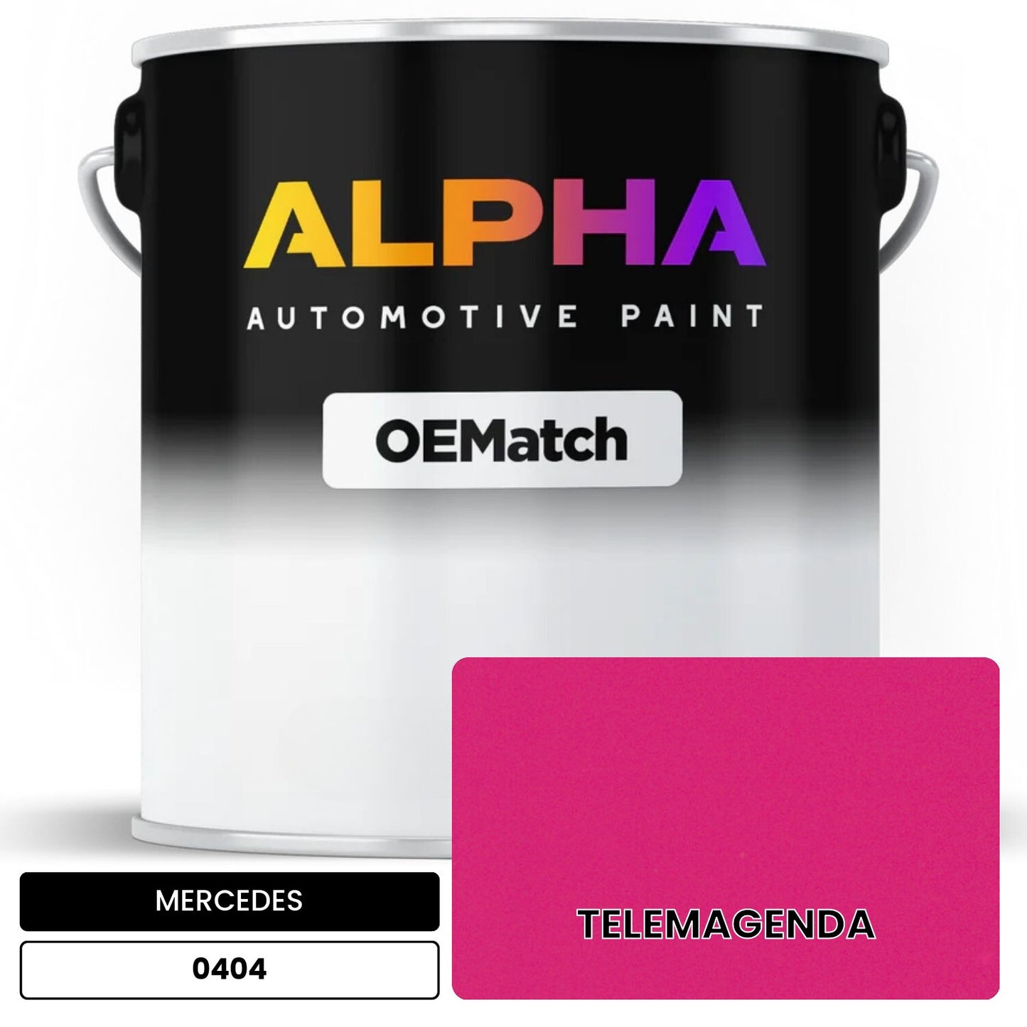 MERCEDES Black 0404 OEMatch Basecoat