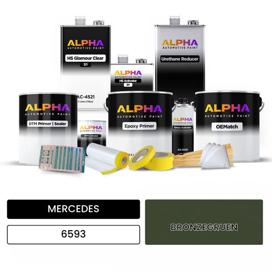 MERCEDES Bronze Green 6593 OEMatch Vehicle Paint Kit