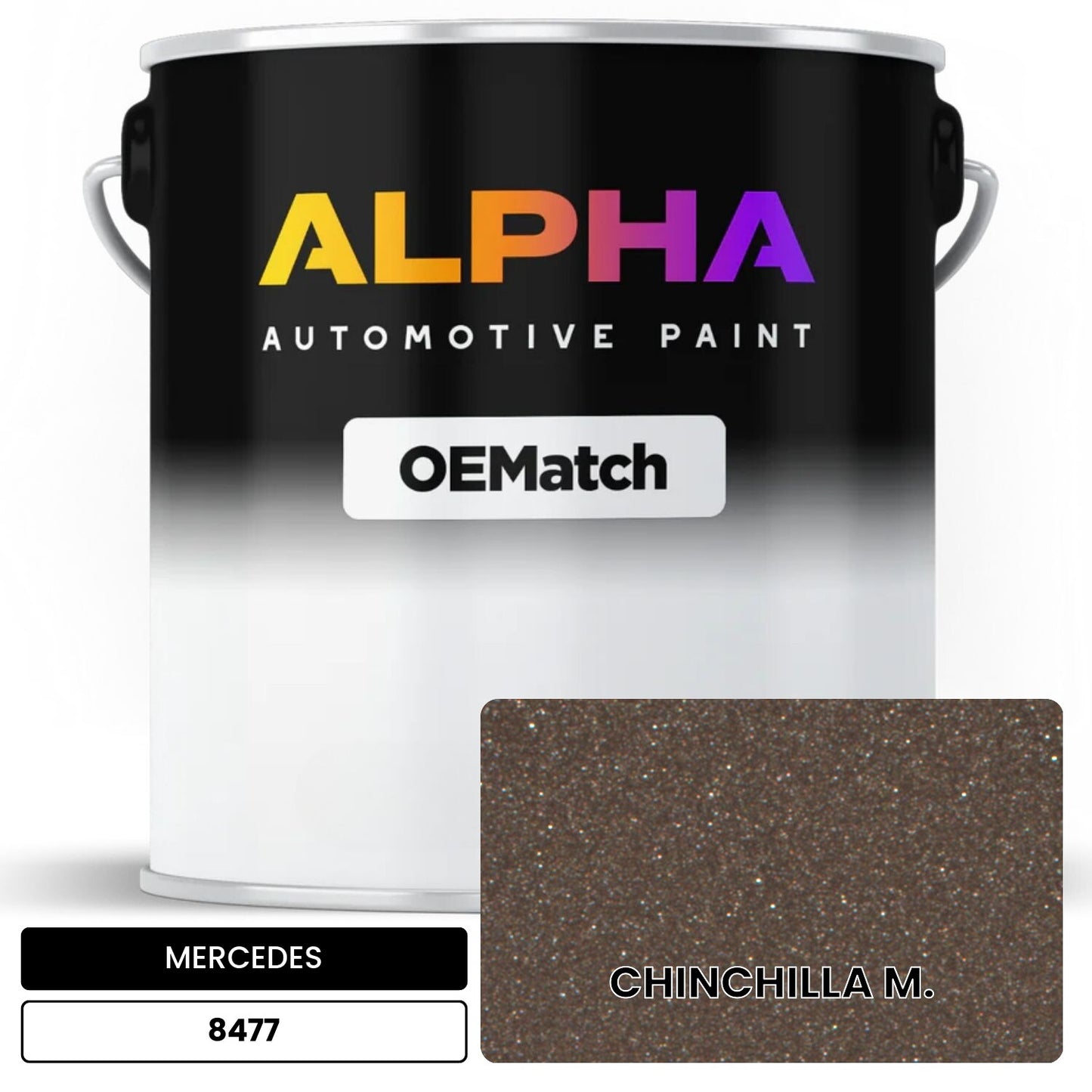 MERCEDES Chinchilla Gray 8477 OEMatch Basecoat