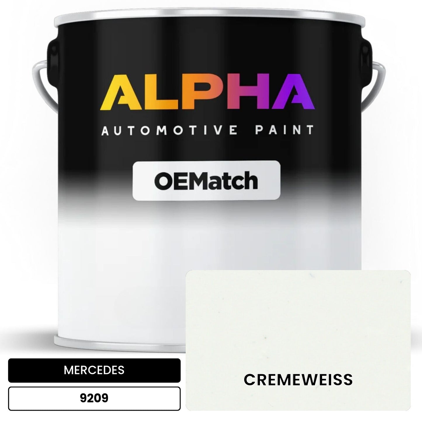 MERCEDES Cream White 9209 OEMatch Basecoat