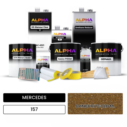 MERCEDES Danburite Gold Metallic 157 OEMatch Vehicle Paint Kit