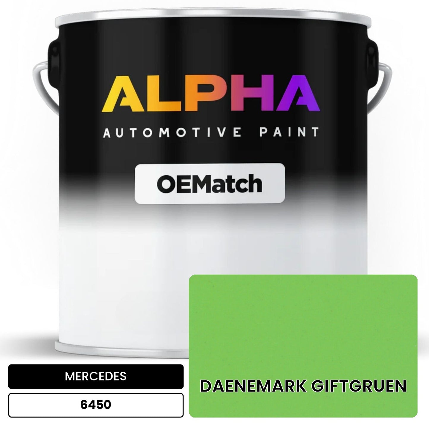 MERCEDES Dänemark Giftgrün 6450 OEMatch Basecoat