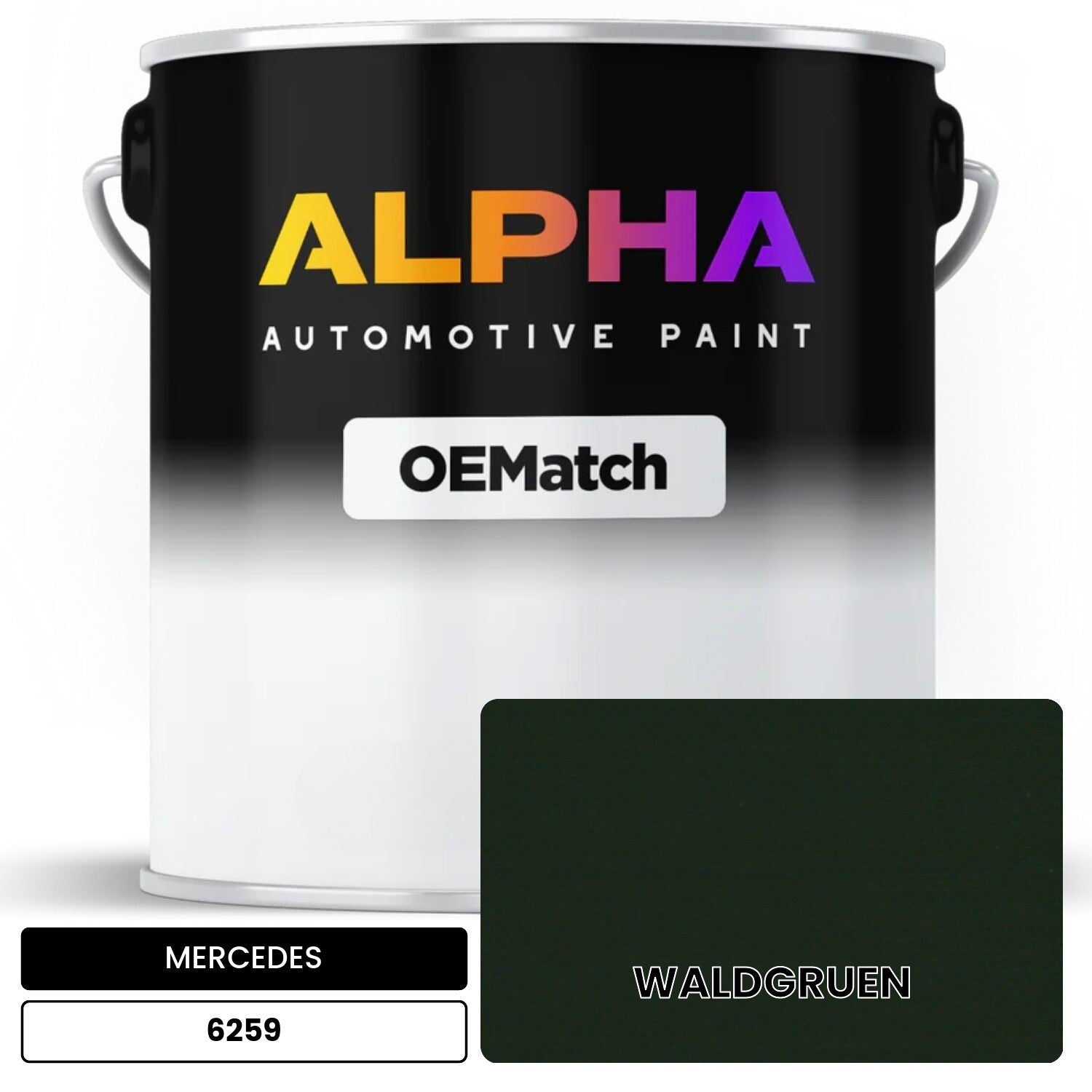 MERCEDES Forest Green 6259 OEMatch Basecoat